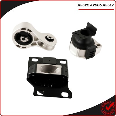 (3) Motor & Transmission Mount for Ford Focus 2008 2009 2010 2011 2.0L A5322 US