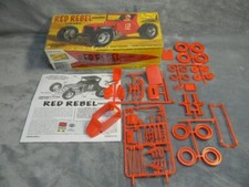 1/24 SCALE "RED REBEL RACER" RED LINDBERG MODEL KIT FOR SLOT CARS
