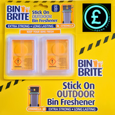 Wheelie Bin Fresheners Citronella Stick-On Outdoor Bin Helps to Stop Fly's Bugs