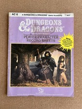 Dungeons & Dragons Player Character Record Sheets AC6 TSR9037 - Paperback (1985)