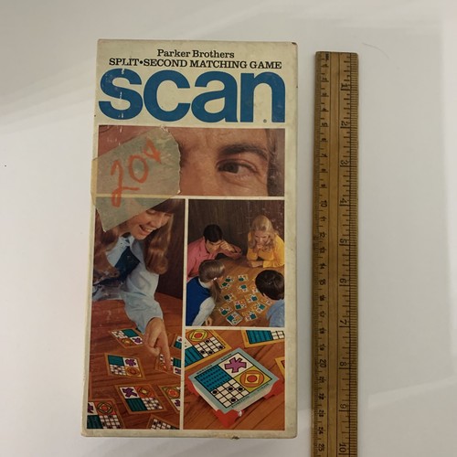 Vintage Scan Split Second Matching Game By Parker Brothers Complete 1970 No 750 - Picture 2 of 8