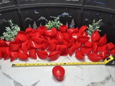 260 QTY! BULK LOT- Red Vinyl Caplugs 2.5” X 1.5” STD Round Pipe End Cap Cover