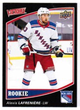 2021 UD NATIONAL HOCKEY CARD DAY ALEXIS LAFRENIERE V-16 VICTORY BLACK ROOKIE