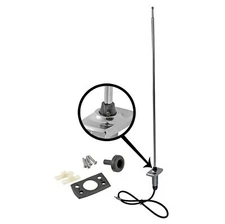 69-70 MUSTANG ANTENNA ASSEMBLY WITH CORRECT TEAR DROP BASE