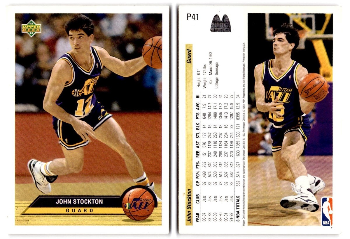 John Stockton Lot 26 Cards Vintage NBA Basketball Utah Jazz No
