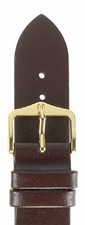 Hirsch Diamond Calf 19 mm brown scratch-resistant open-ended strap, size M