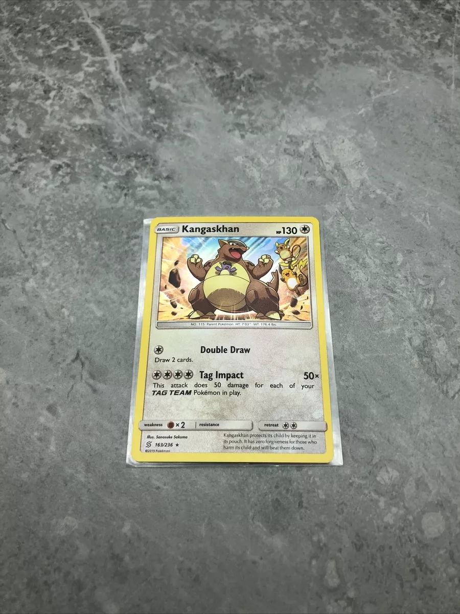 Kangaskhan - 163/236 - Reverse Holo Rare - Pokemon Singles » Sun & Moon  Series GX Sets » Sun & Moon Unified Minds - Hastur Games