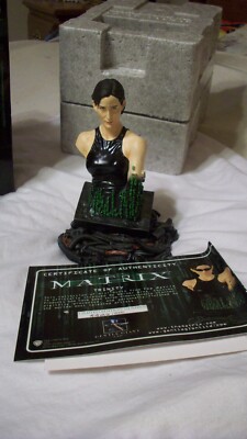 Matrix gentle giant Trinity #5527 resin statue 6 in tall bust new cond sat in bo