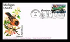 US COVER MICHIGAN GREETINGS FROM AMERICA FIRST DAY ISSUE GG CACHET