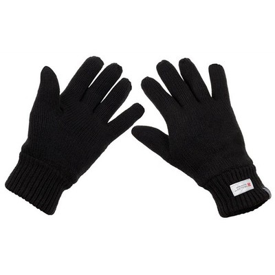 Strickhandschuhe, schwarz,3M Thinsulate Insulation  - Größe: L