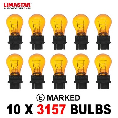 10 x 3157 PY27/7W Blinkleuchten Rückleuchten DRL Auto KFZ Van Birne Lampe 3157A