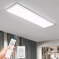 Deckenlampe LED 50W 6000LM Mit Fernbedienung 96X25Cm Deckenleuchte Panel