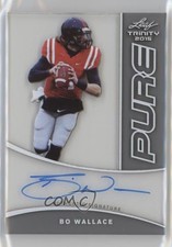 2015 Leaf Trinity Pure Auto Bo Wallace #PA-BW1 Auto 0c2