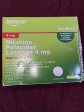 Amazon Mini Nicotine Polacrilex 4mg Stop Smoking Aid Mint 144 Lozenges Exp 12/26