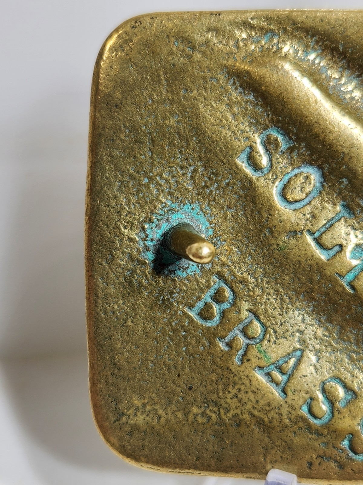 Solid Brass Trinity Buckle Co. Rare Lightning Bol… - image 8