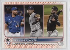 2022 Topps Series 1 League Leaders Orange Star /99 Robbie Ray Gerrit Cole b4d