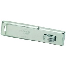 Straight Bar Hasp, 1-5/8 in W x 7-1/4 in L, Silver  A825 37325951762 Steel