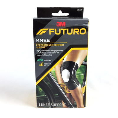 3M Futuro Knee Brace S-M Adjustable Moderate Support Compression Gel Pad #01039