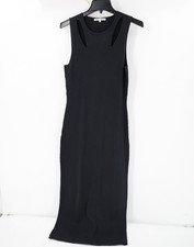 Reformation dress womens large ribbed knit Michael Cotton Cut Out Sweater midi