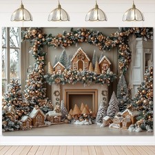 Christmas Tree Gifts Backdrop 8x6ft Xmas Holiday Photography Background