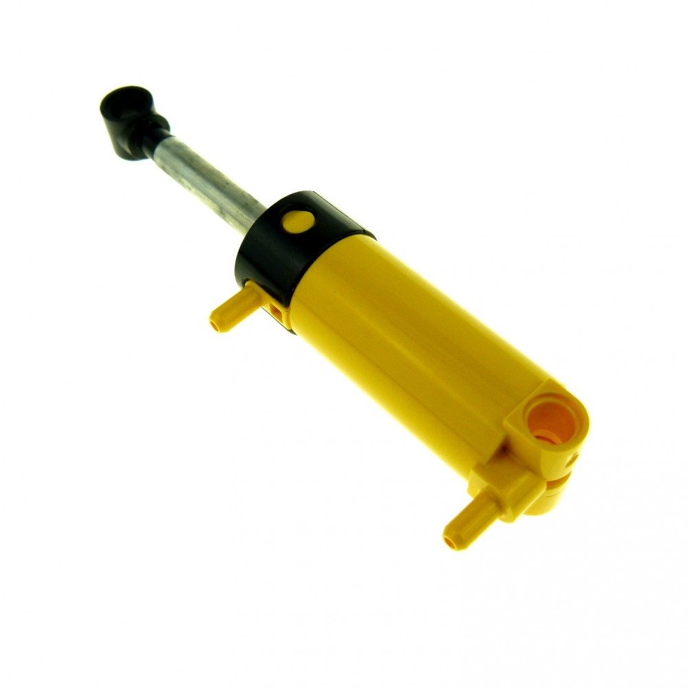 1x Lego Technic Pneumatic Cylinder B-Ware Used 48mm Yellow Tested 47224c01