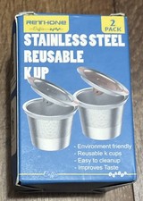 2-Pk Stainless Steel Reusable K Cup Coffee Filters for Keurig 1.0  2.0 or Other