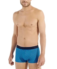 Hom Men Cameron Stretch Boxer Briefs Blue Print Size M