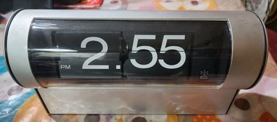 Copal C-61 Quartz CRYSTAL 8 Jewels Flip Clock Mid Century MCM Exct