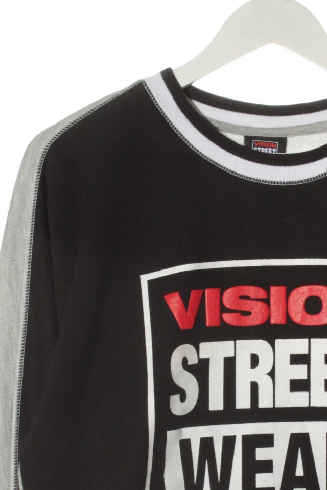VISION STREET WEAR Sweatshirt Dames Sweat T EU 40 noir-blanc style décontracté - Photo 3/4