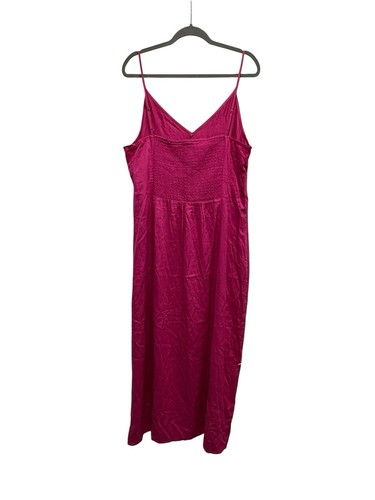 NUEVO Antiguo Vestido Azul Marino Para Mujer Maxi Satén Sin Mangas Ajustado Sexy Glamour Frambuesa XL - Imagen 5 de 5