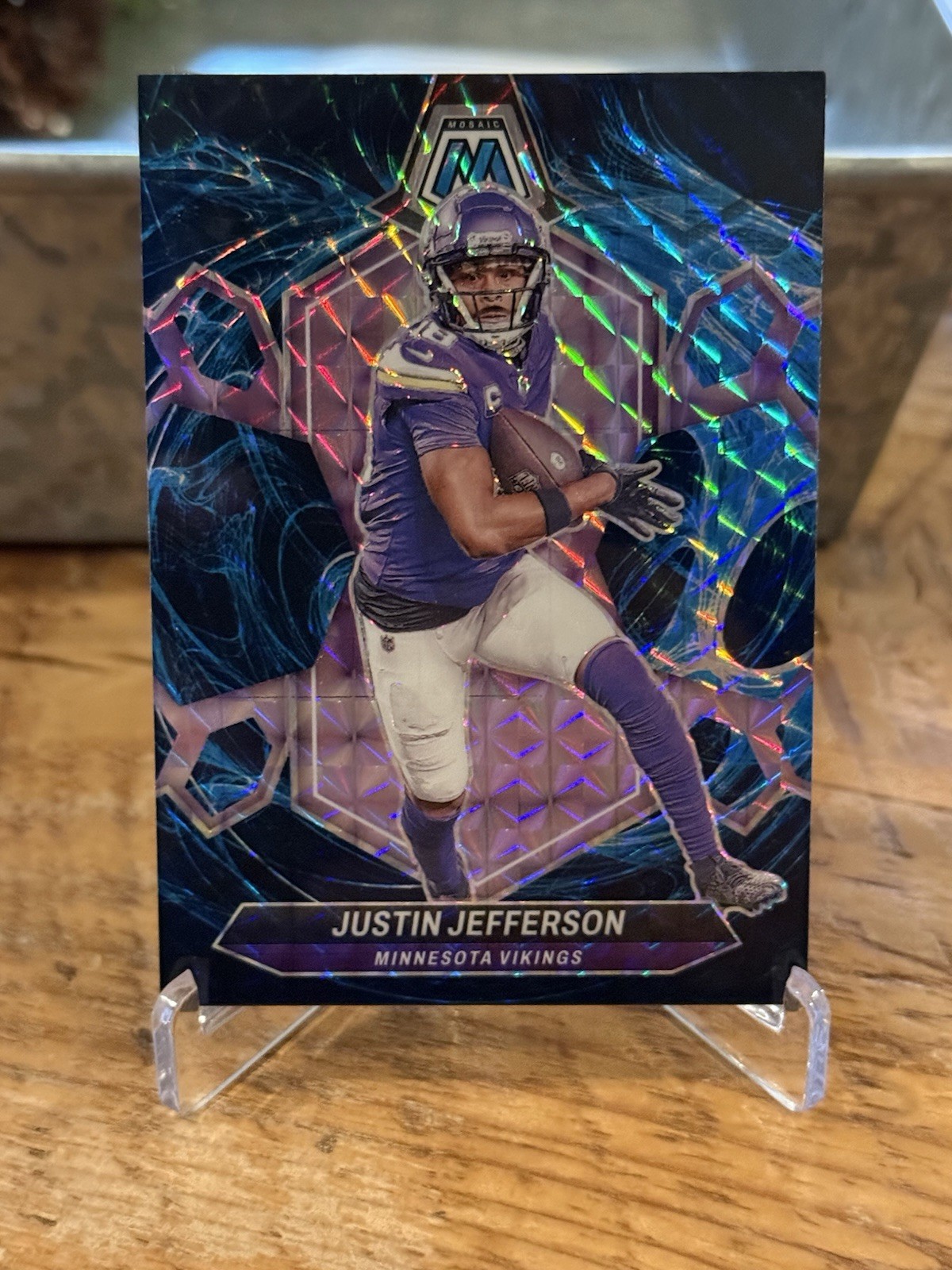 2024 Panini Mosaic - Justin Jefferson #143 Genesis Mosaic Prizm