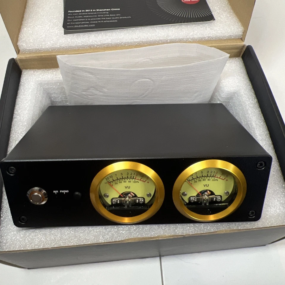 Douk Audio L3 3 Channel Stereo Loop Switcher w/VU Meter RCA Selector BOX Preamp - Image 3 of 3