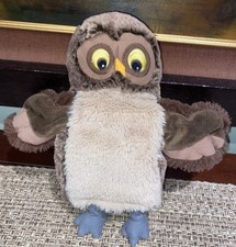 Ikea Vandring Uggla Owl 9" Hand Puppet Soft Toy Plush Lined Glove Brown