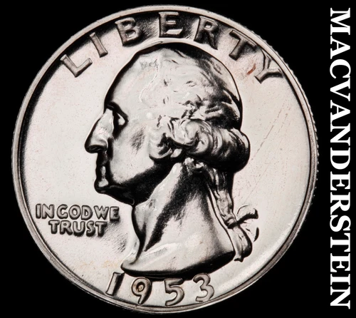 1953 Washington Quarter- Silver- Choice Gem Proof Luster No Reserve #J2305