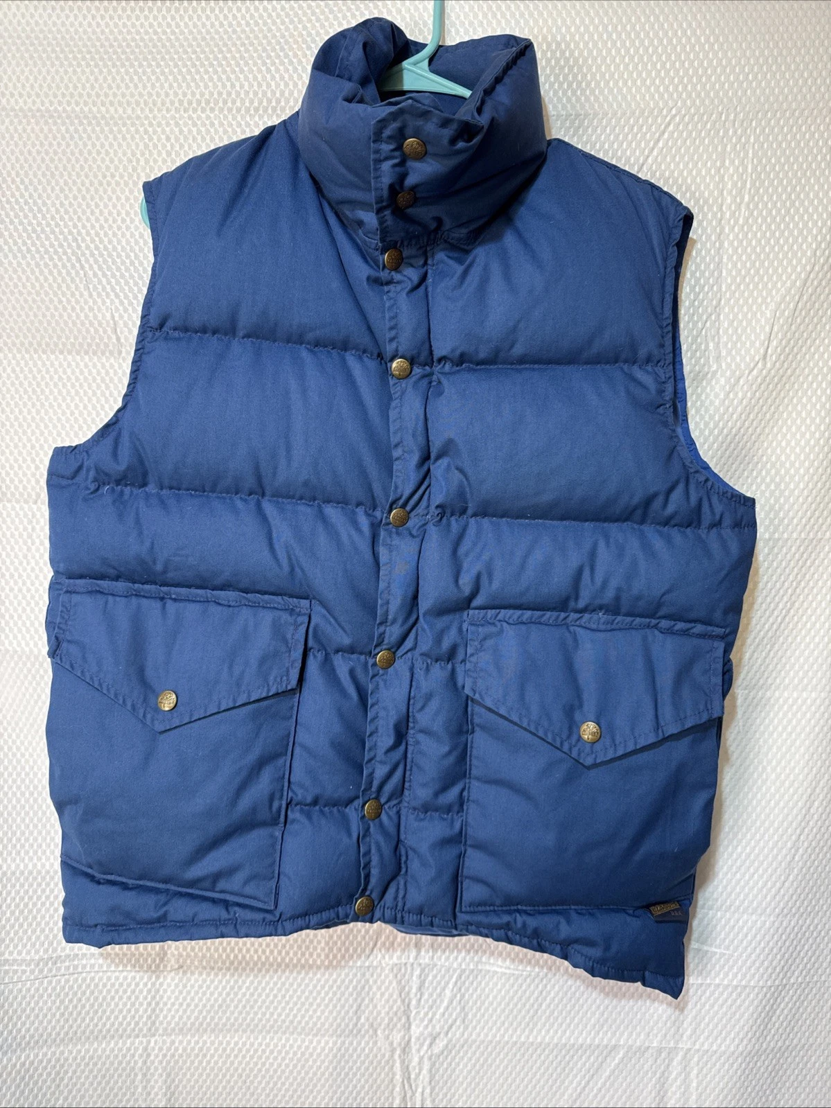 Vintage Class 5 Blue Puffer Vest Size M