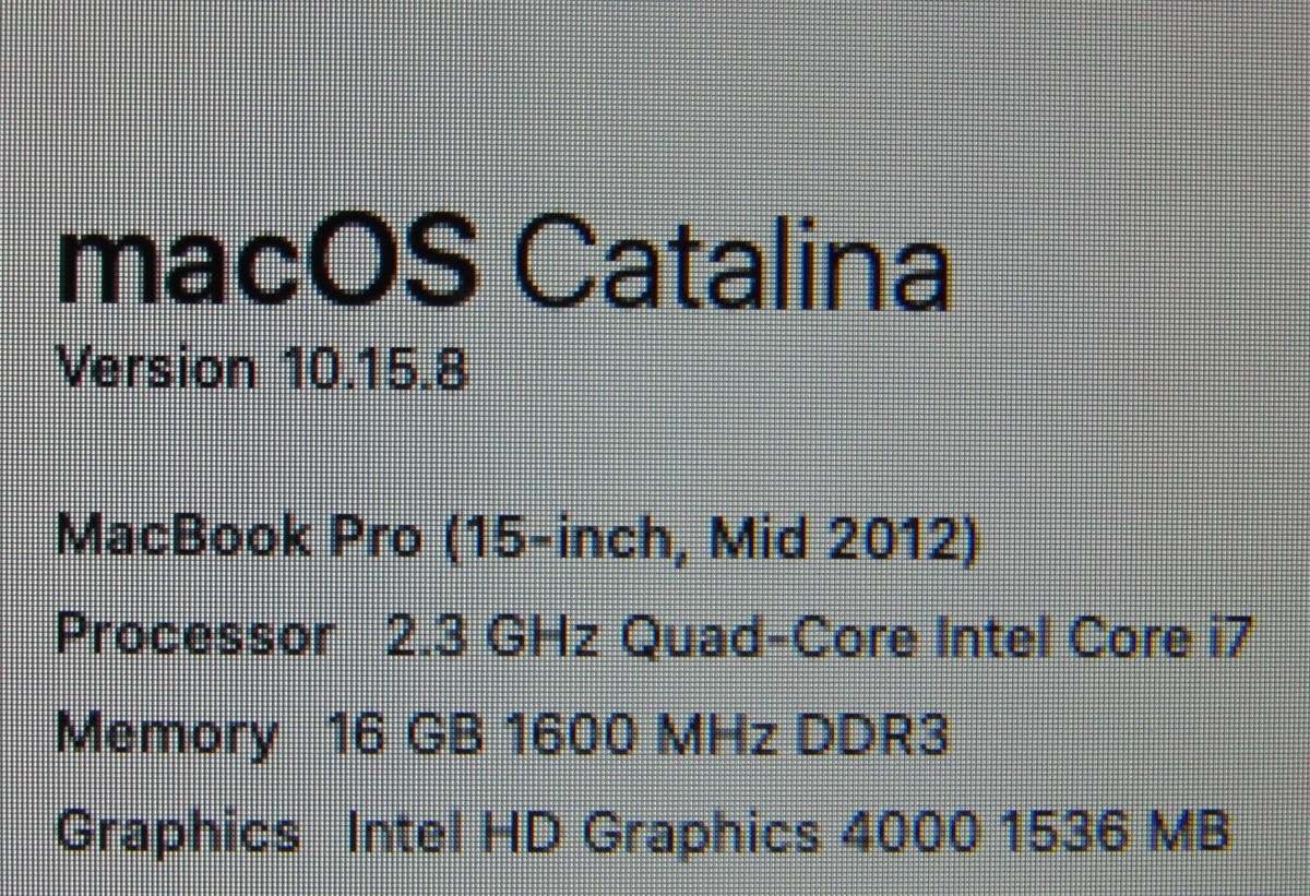 Apple Macbook Pro A1286 15