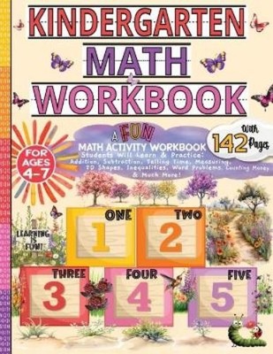 Caterpillar Kidz Press Kindergarten Math Workbook 4-7 (Taschenbuch)