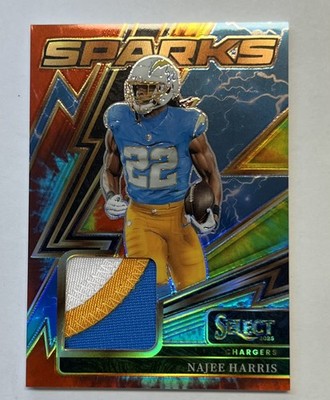 2025 Panini Select - Sparks Najee Harris #SPK-NHS Tie-Dye Prizm 03/25 (MEM)