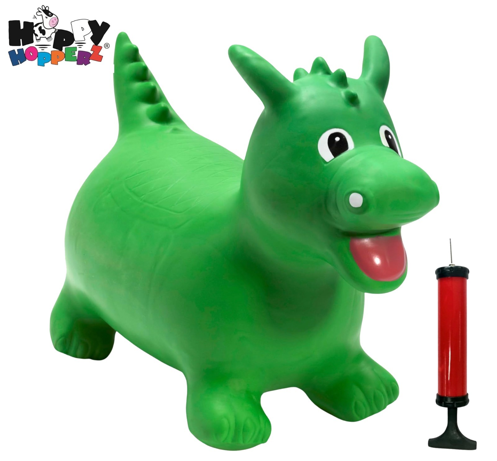 Tolva espacial hinchable HAPPY HOPPERZ VERDE DINO niños animales inflable paseo