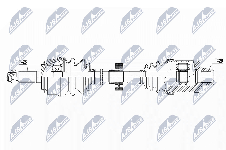NPW-HD-044 NTY Drive Shaft for HONDA - Image 6