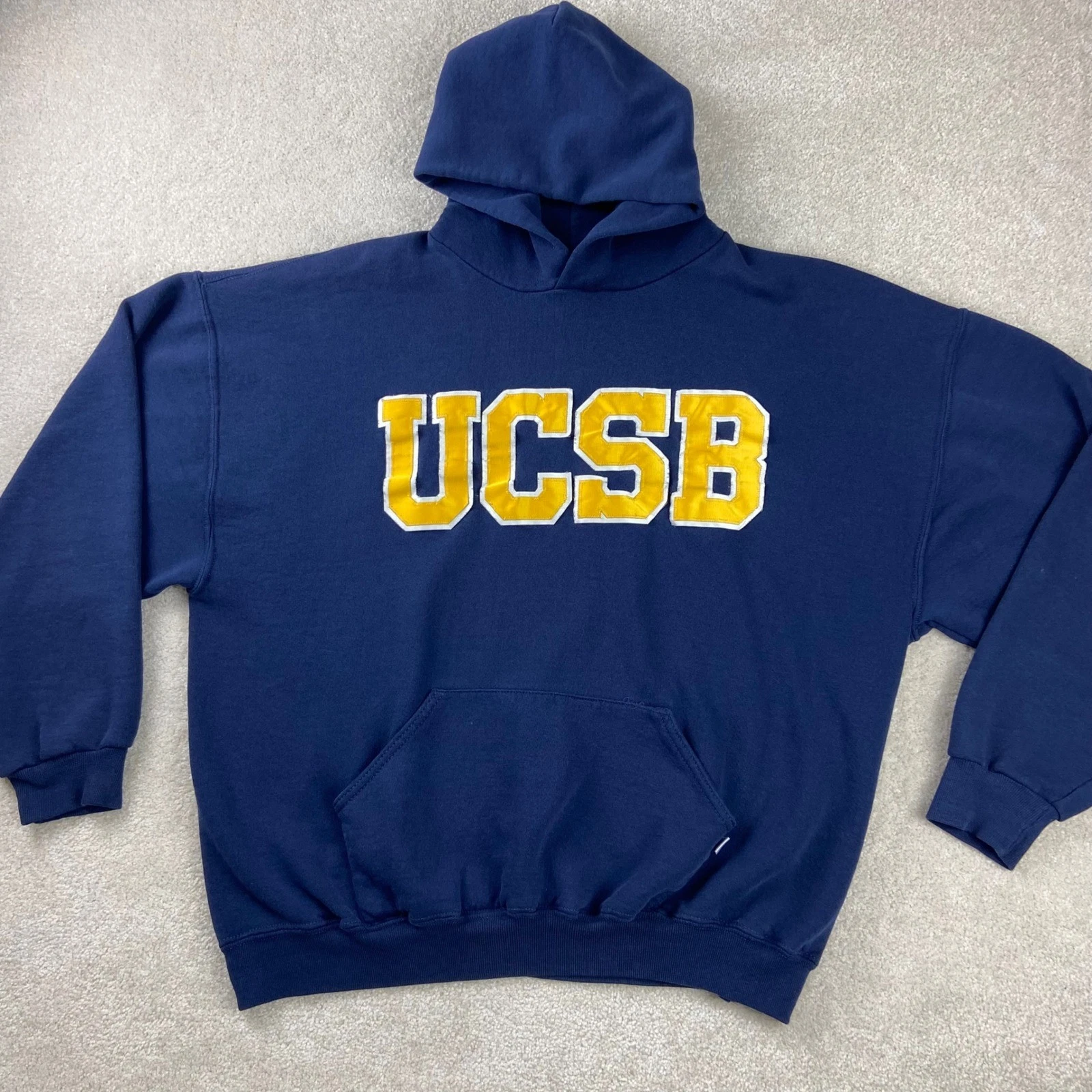 Russell Athletic Hoodie Mens XXL Navy Blue UCSB University Pullover Sweatshirt