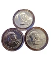Lot of 3  Silver Franklin Half Dollars 1963