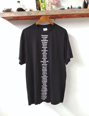 Vetements language tee