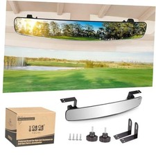 Golf Cart Rear View Mirror - Universal Golf Cart Mirrors"16.5" Extra Wide 180