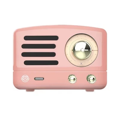 Enceinte Bluetooth MUZEN MW-Q1I rose petite avec aimant design rétro USB-C - Photo 1/4