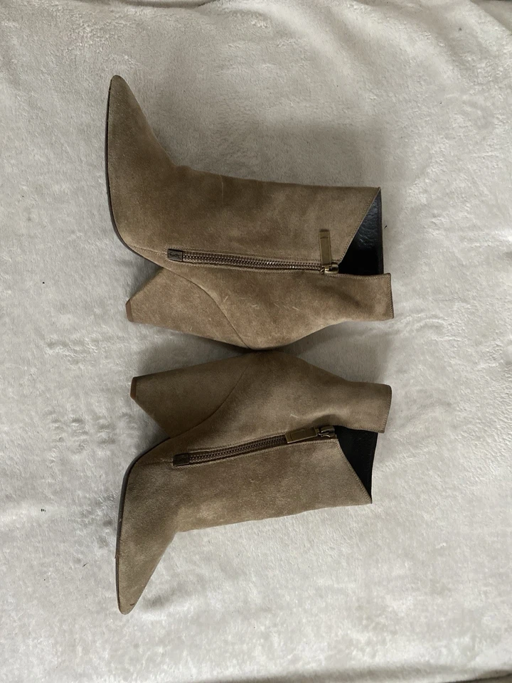 Saint Laurent Niki 85 Ankle Light Boots Brown Suede Leather 37 - made in ITALY - Image 3 of 4