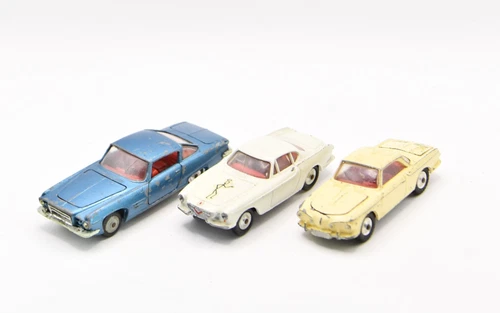 3 x Vintage Original Corgi Toys Model Car VW, Saints Volvo, Chia 258 - 239 - 241