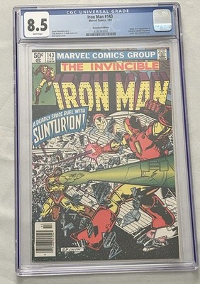 Iron man #143 CGC 8.5 Origin & 1st Appearance Sunturion