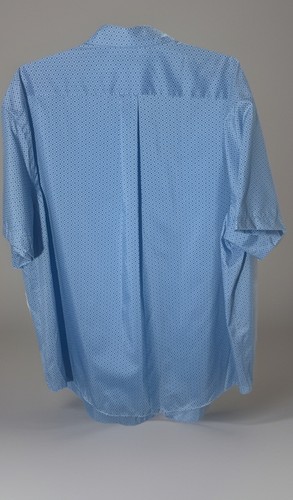 Neu mit Etikett Roundtree and Yorke Travel Smart SS Button-Down-Hemd 3XB Big Man blau - Bild 2 von 11