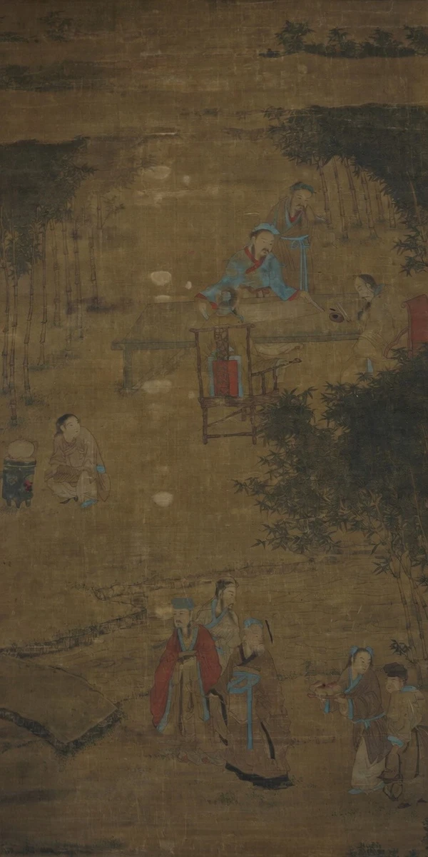 纸张多色1800年以前古董中国画作、画卷| eBay